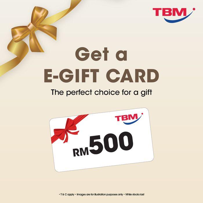 TBM e-Gift Card | TBM - Your Neighbourhood Electrical Store