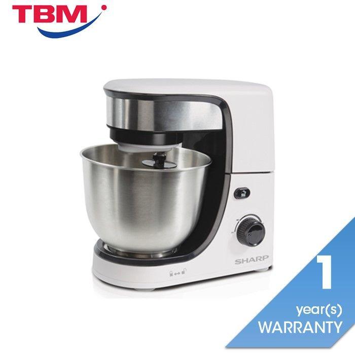 Sharp EMS80WH Stand Mixer 5 Speeds 300W 4.2L Stainless Steel Bowl | TBM - Your Neighbourhood Electrical Store