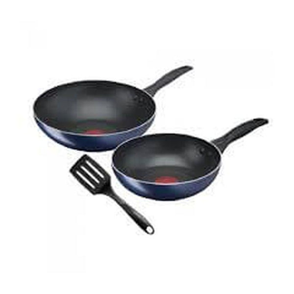 Tefal B266S3 Clear Cook 3-PCS Set Frypan 26CM/Wokpan 28CM/Small Spatula | TBM Online