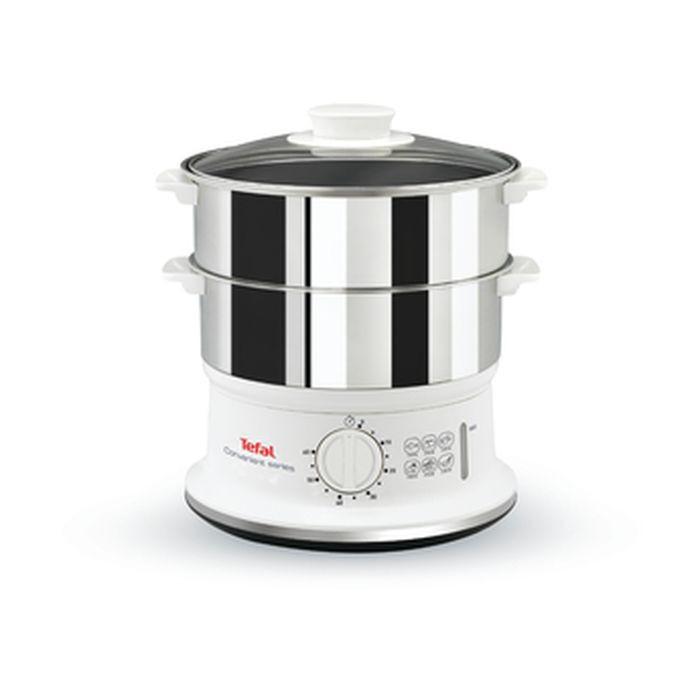 Tefal VC1451 Food Steamer 2 Tiers Round 980W Stainless Steel | TBM - Your Neighbourhood Electrical Store