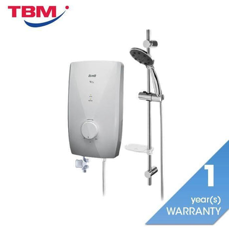 Alpha V10I BIANCO Home Shower Double Relay Elsd With Dc Pump Bianco | TBM Online