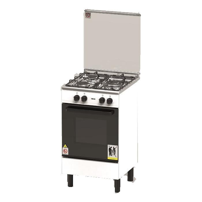 Zanussi ZCG530W Gas Cooker 3 Burners Gas-Oven | TBM Online