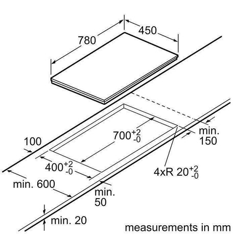 Bosch PPI82560MS Induction Hob 2 Cooking Zones | TBM Online