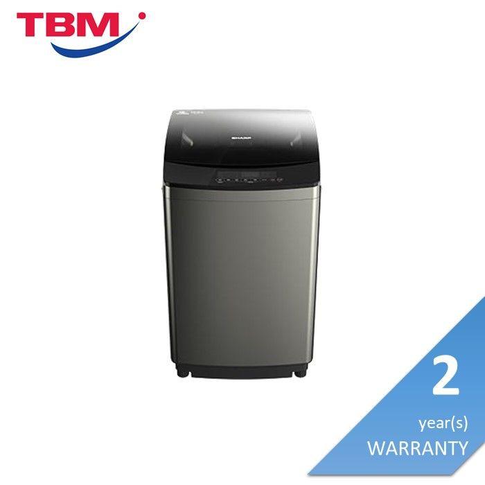 Sharp ESY1019 Top Load Washer 10.0 KG Fully Auto Stainless Steel Tub LED Display | TBM Online
