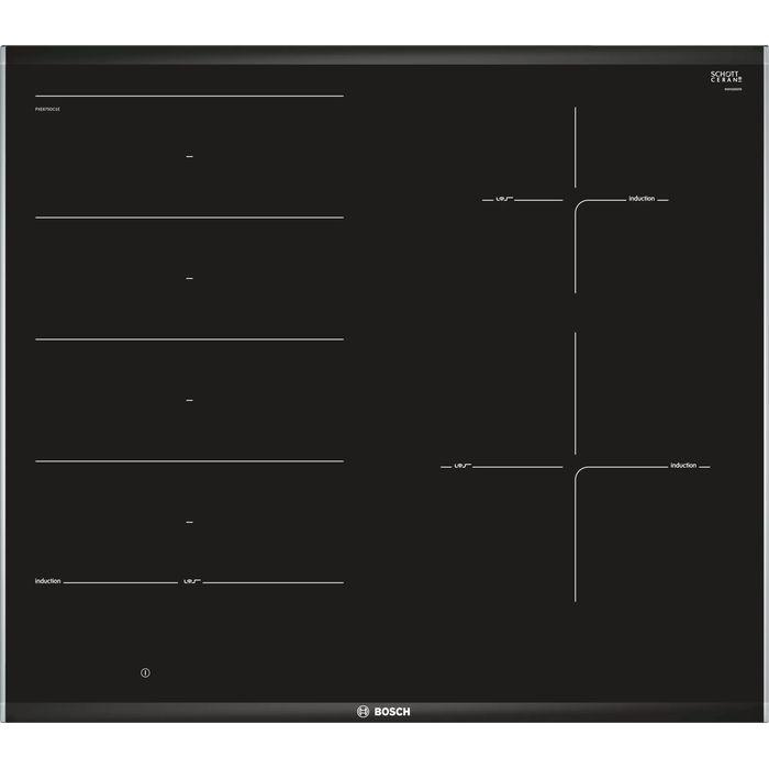 Bosch PXE675DC1E Electric Hobs 60Cm Induction Ceramic Hob 3 Zones | TBM Online