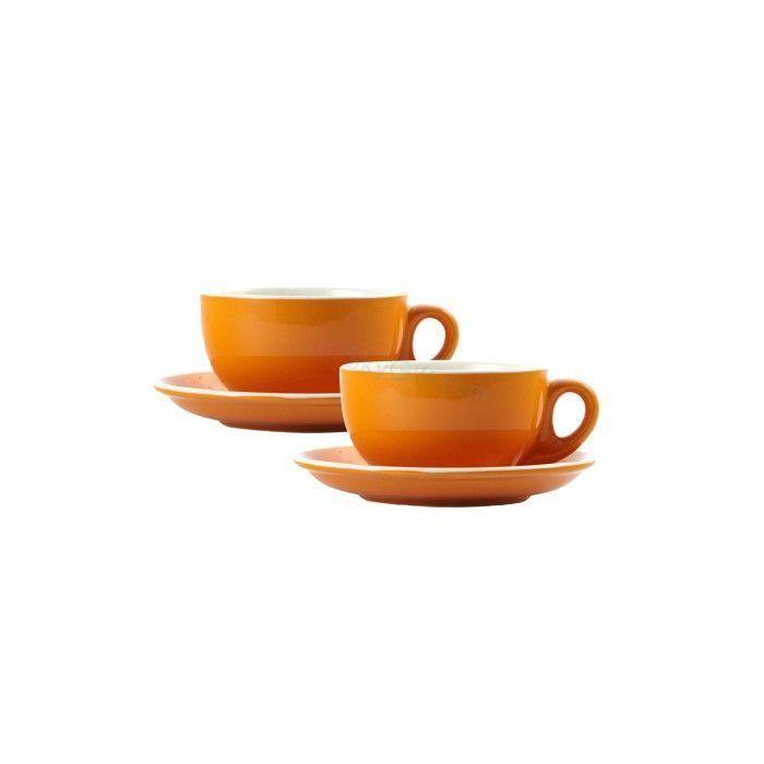 Color King 3434-300 ORANGE Coffee Cup & Saucer Orange | TBM Online