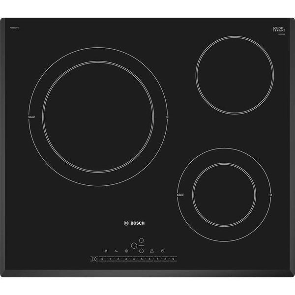 Bosch PKK651FP1E Ceramic 3 Glass Heating Hob | TBM Online