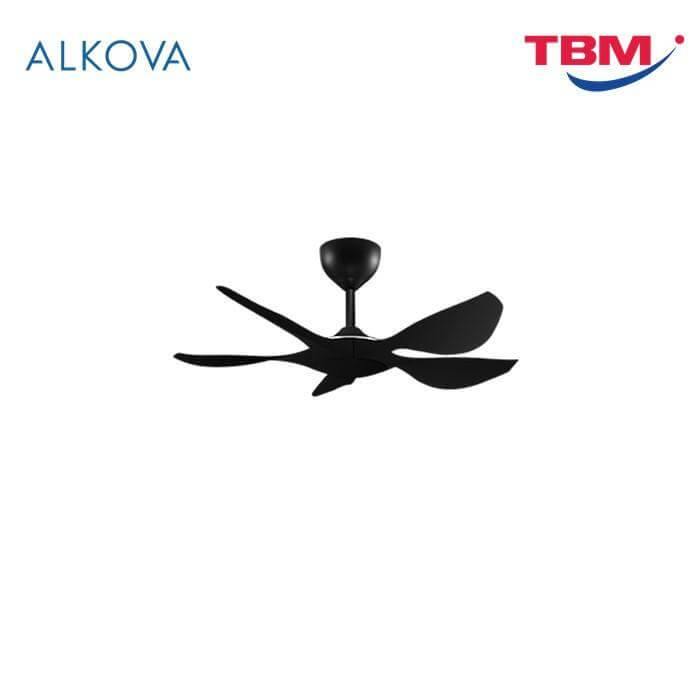 Alkova EXCEL 5B/42 MATTE BLACK Ceiling Fan 42" 5 Blades With Remote Matte Black | TBM Online