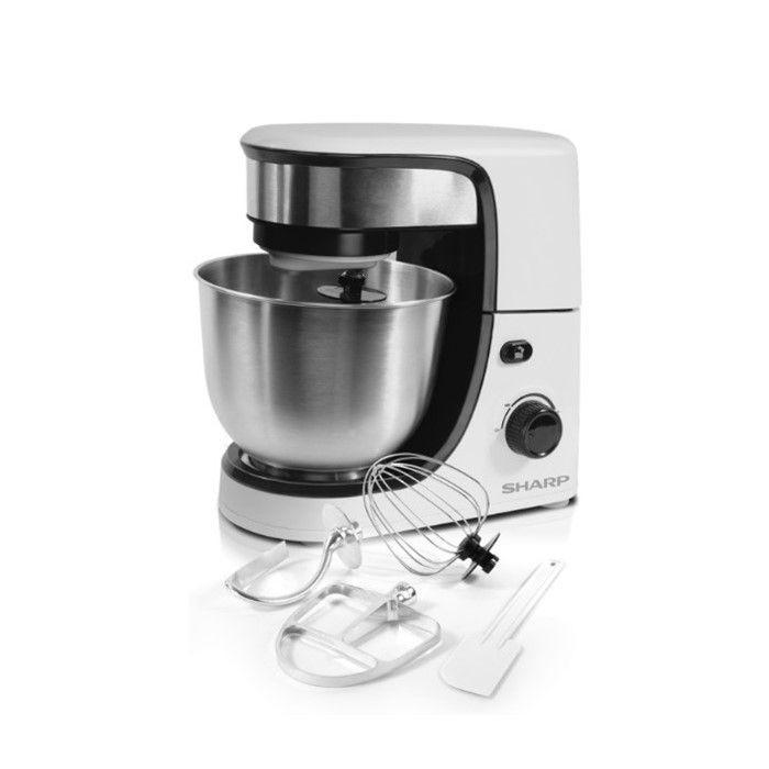Sharp EMS80WH Stand Mixer 5 Speeds 300W 4.2L Stainless Steel Bowl | TBM - Your Neighbourhood Electrical Store
