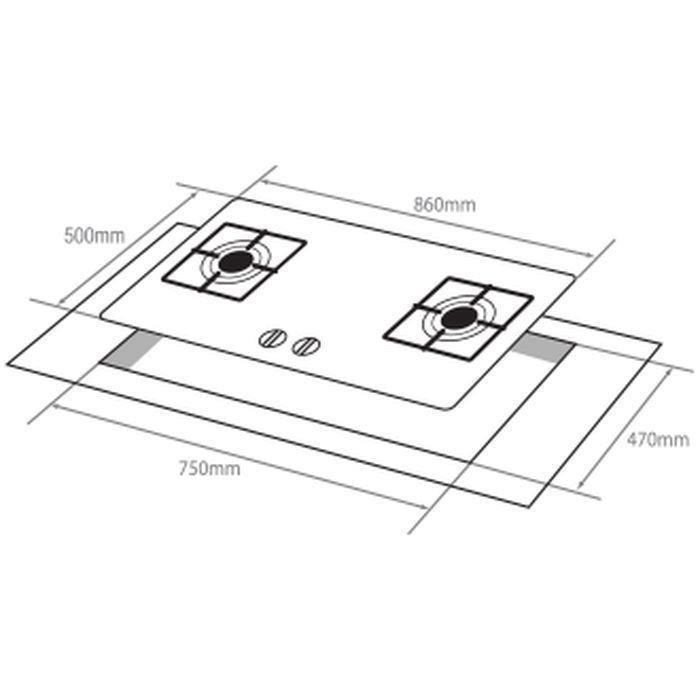 Elba EGH-9522G(GR) Built-In Hob Glass | TBM Online