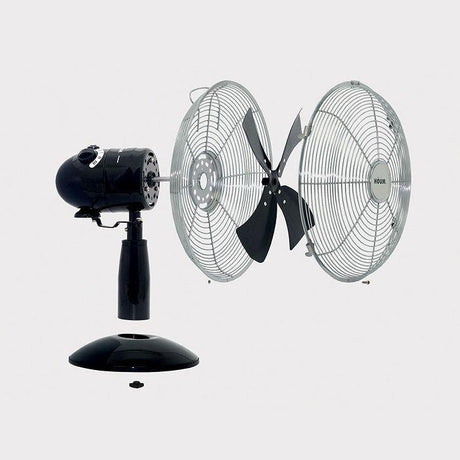 Houm R12 BLACK Table Fan 12" Retro Series | TBM Online