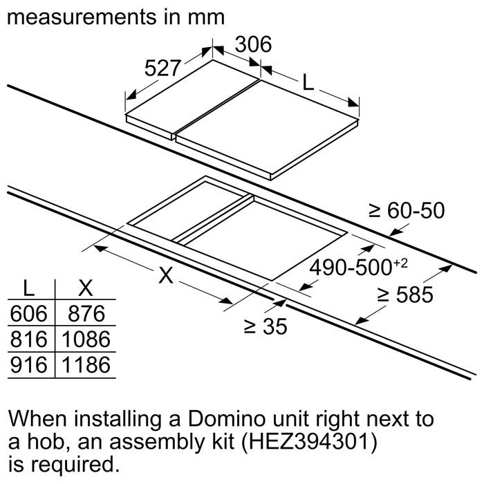 Bosch PIB375FB1E Domino Hobs 30Cm Induction Ceramic Hob 2 Zones | TBM Online