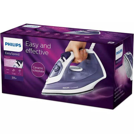 Philips GC1752/36 Steam Iron Easy Speed 3 PIN Purple | TBM Online