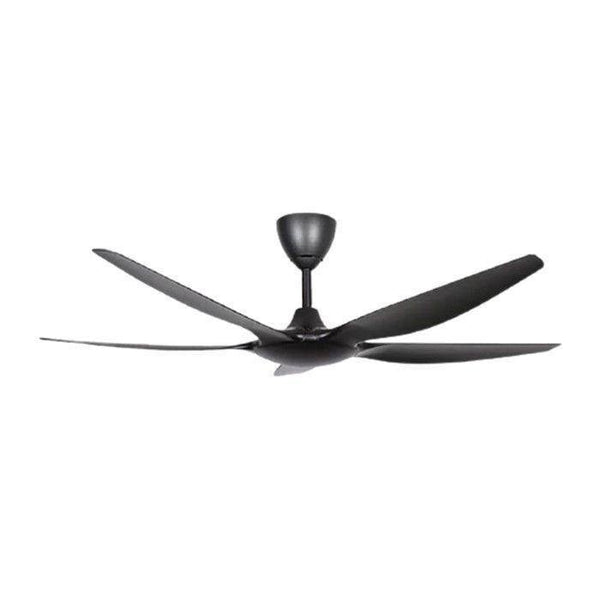 Apha AX60 5B/56 MATT BLACK Ceiling Fan 56" 5 Blades With Remote Matt Black | TBM Online