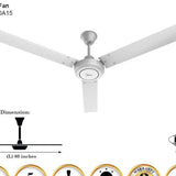 MIDEA MFC-150A15 CEILING FAN 3 BLADES WHITE | TBM Online