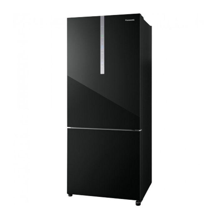 Panasonic NR-BX421WGKM Fridge 2 Doors G422L Econavi Inverter Glass Black | TBM Online