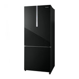 Panasonic NR-BX421WGKM Fridge 2 Doors G422L Econavi Inverter Glass Black | TBM Online
