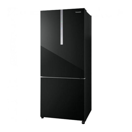 Panasonic NR-BX421WGKM Fridge 2 Doors G422L Econavi Inverter Glass Black | TBM Online