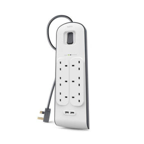 Belkin BSV604SA2M Socket 6 Way Surge + 2.4A Usb Protection 2 Meter | TBM Online