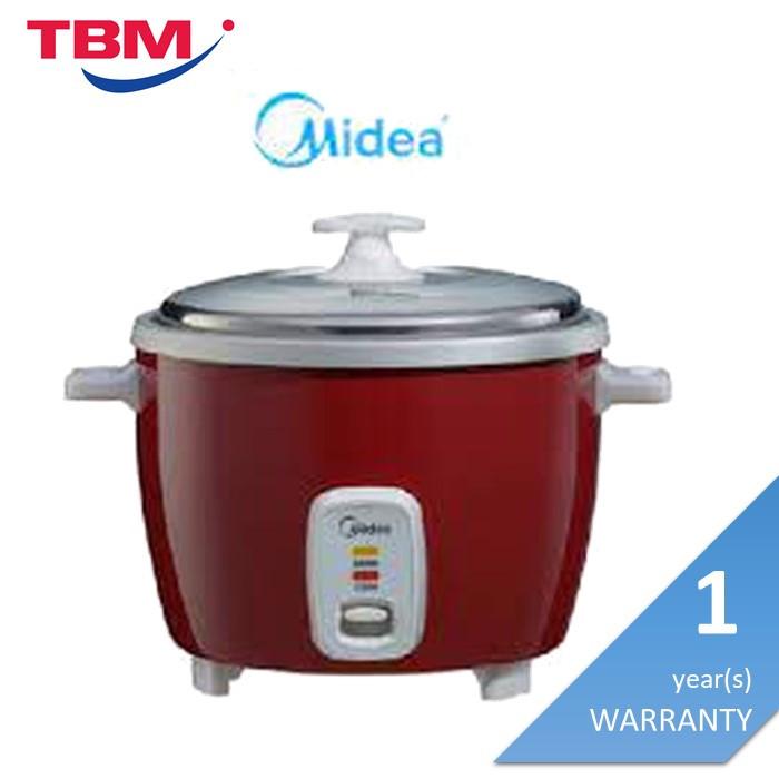 MIDEA MR-GM10SDA-R CONVENTIONAL RICE COOKER 1.0L RED | TBM Online