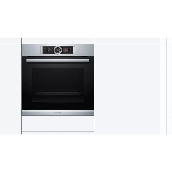 Bosch HSG636ES1 Built-In Steam Combi Oven 12 Heating 71L Eco Clean Direct | TBM Online