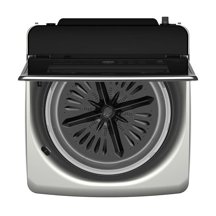 Hitachi SF-170ZCV SS Top Load Washer 17.0KG Built In Heater Dual Jet Silver | TBM Online