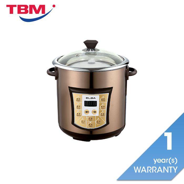 Elba ESP-E6025C(SS) Slow Cooker 800W G6.0L Keep Warm Function | TBM Online