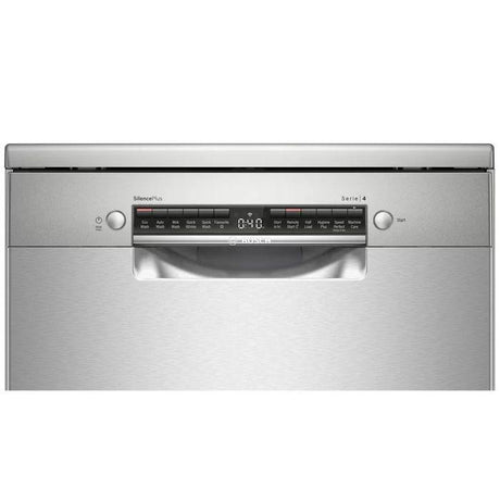 Bosch SMS4IVI01P Dishwasher 12 Place Settings Silver Inox | TBM Online