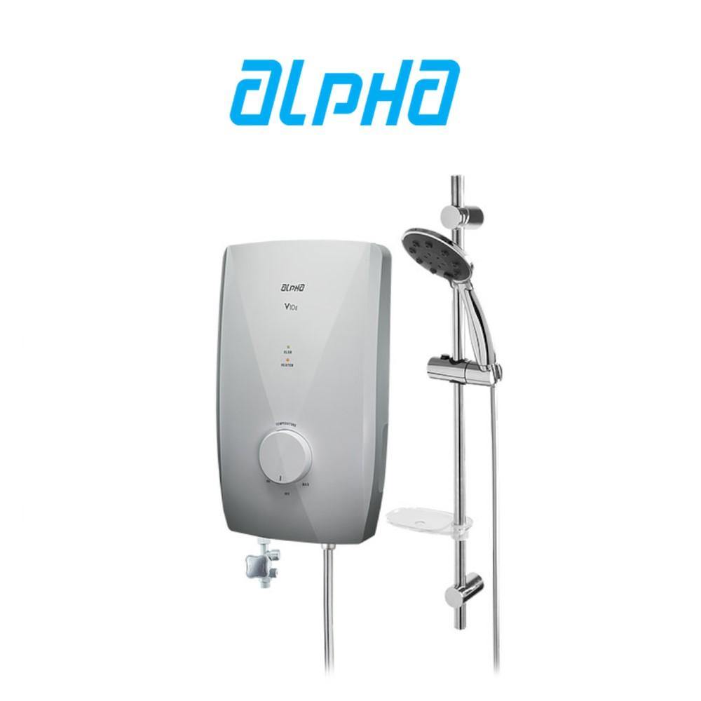 Alpha V10I BIANCO Home Shower Double Relay Elsd With Dc Pump Bianco | TBM Online