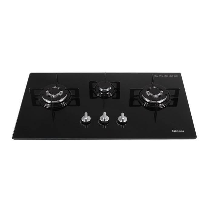 Rinnai RB-713N-G Built-In Hob 3Br Black Tempered Glass | TBM - Your Neighbourhood Electrical Store