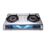 Zenne KGS301C-SS Gas Stove 2 Burner Twister Ss | TBM Online