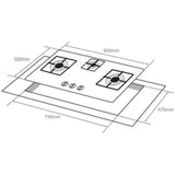 Elba EGH-9523G(GR) Built-In Hob Glass | TBM Online