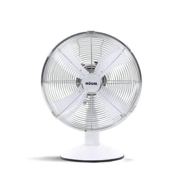 Houm R12 WHITE Table Fan 12" Retro Series | TBM Online