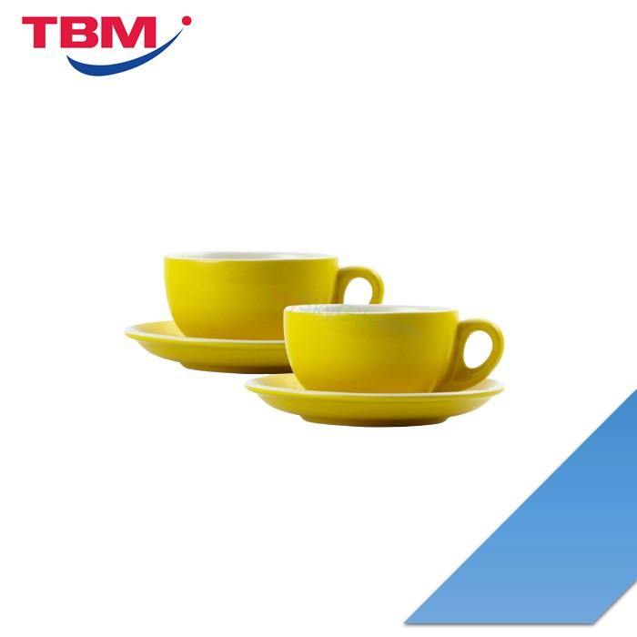 Color King 3434-300 YELLOW Coffee Cup & Saucer Yellow | TBM Online