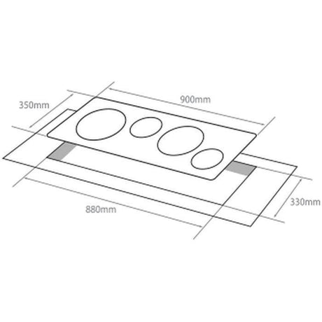 Elba ECH-A9004(ST) Built-In Hob Ceramic | TBM Online