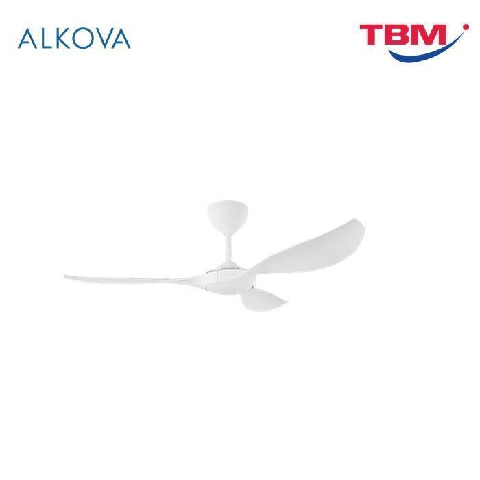 Alkova EXCEL 3B/56 MATT WHITE Ceiling Fan 56" 3 Blades With Remote Matt White | TBM Online