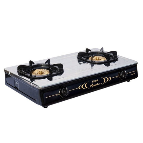 Rinnai RI-602HTB Gas Stove 110Dm X2 Ss Tornado Slim | TBM Online
