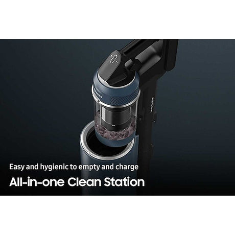 Samsung VS20B958F3B/ME Vacuum Cleaner Bespoke Jet Premium All In One Clean Station 210W Midnight Blue | TBM Online