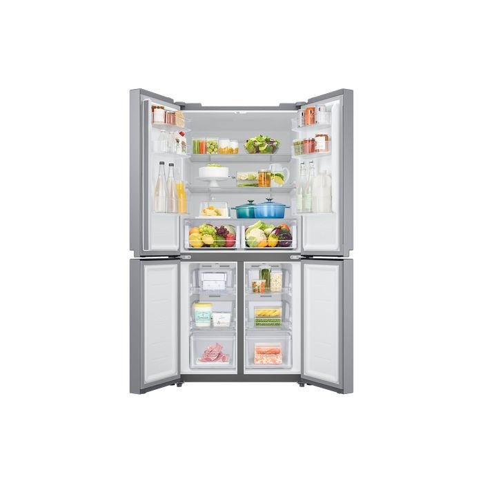 Samsung RF48A4000M9/ME Fridge 4 Doors G511L Digital Inverter Twin Cooling Silver | TBM Online