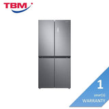 Samsung RF48A4000M9/ME Fridge 4 Doors G511L Digital Inverter Twin Cooling Silver | TBM Online