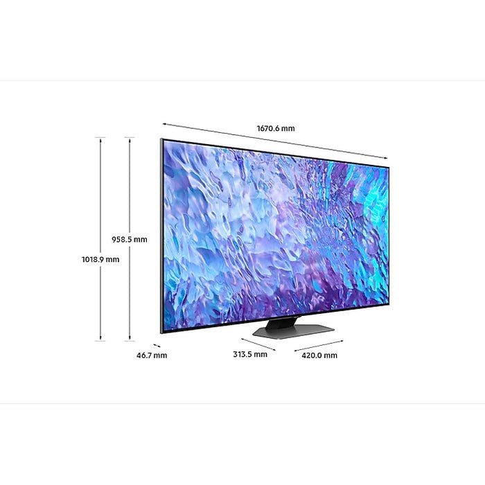 Samsung QA75Q80CAKXXM 75" QLED 4K Smart TV | TBM Online