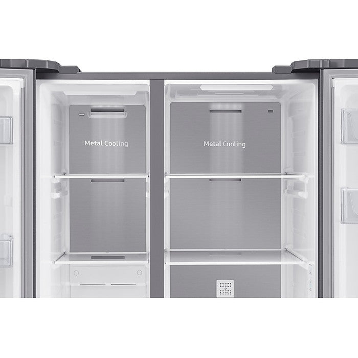 Samsung RS62R5031SL/ME Side By Side Fridge Spacemax Metal Cooling Dit EZ Clean Steel G680L | TBM Online