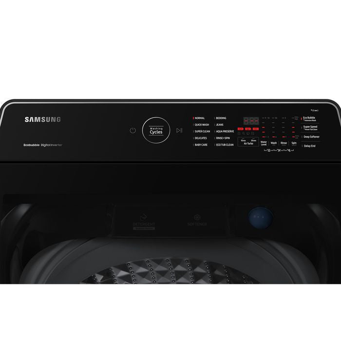 Samsung WA13CG5745BVFQ Top Load Washer With EcoBubble 13.0kg Inverter | TBM Online