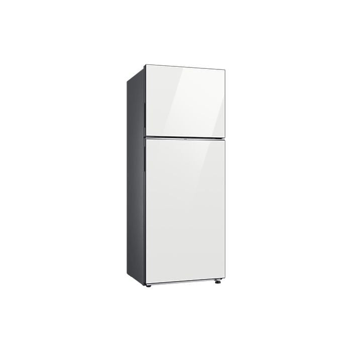 Samsung RT42CB664412ME Bespoke Top Mount Freezer 2 Doors Clean Glass G415L White | TBM Online