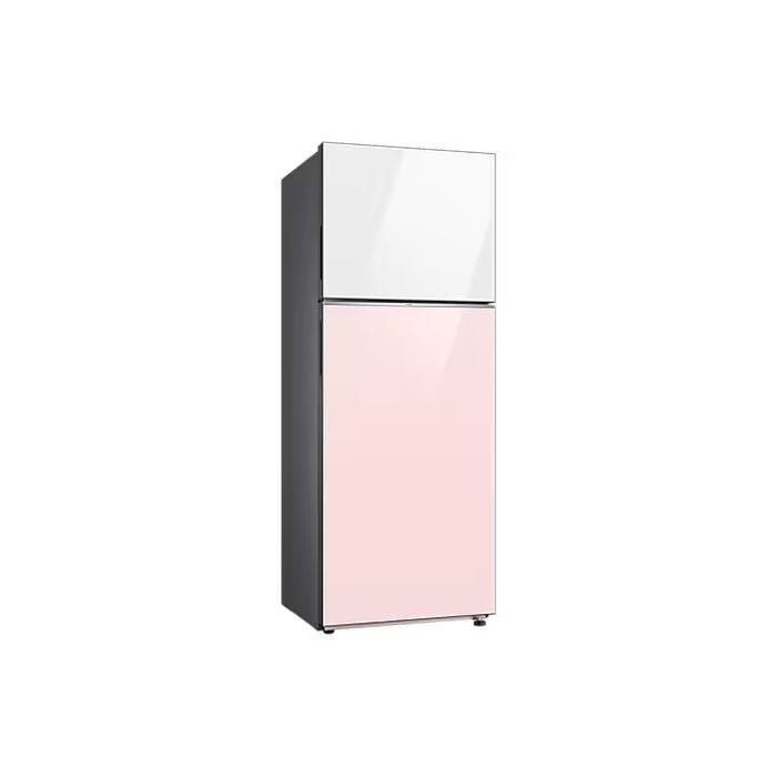 Samsung RT47CB66448CME Bespoke Top Mount Freezer 2 Doors Clean Glass G465L White Pink | TBM Online