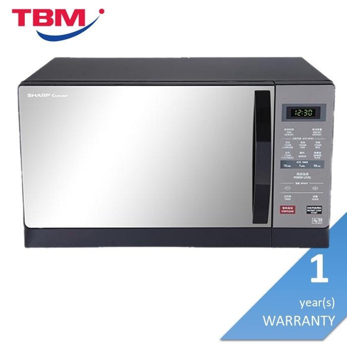 Sharp R357EK Microwave Oven Touch Control Black Colour Grey Cavity Steam Menu Mirror Glass Door | TBM Online