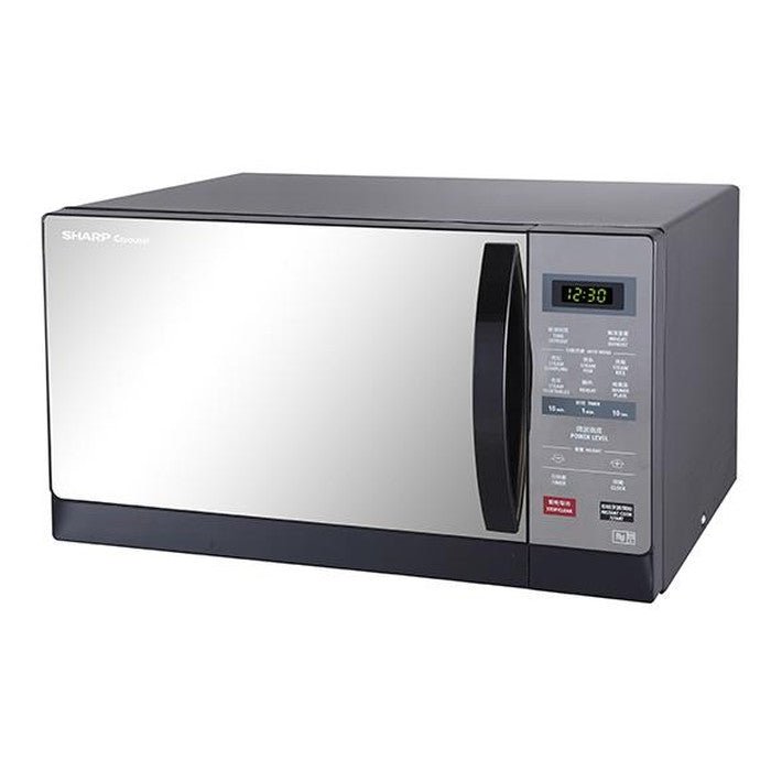 Sharp R357EK Microwave Oven Touch Control Black Colour Grey Cavity Steam Menu Mirror Glass Door | TBM Online