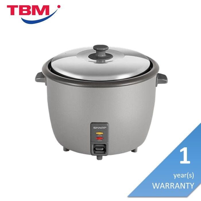 Sharp KSH288SSL Conventional Rice Cooker 2.8L Non Stick Inner Pot Auto Keep Warm Stainless Steel Lid | TBM Online