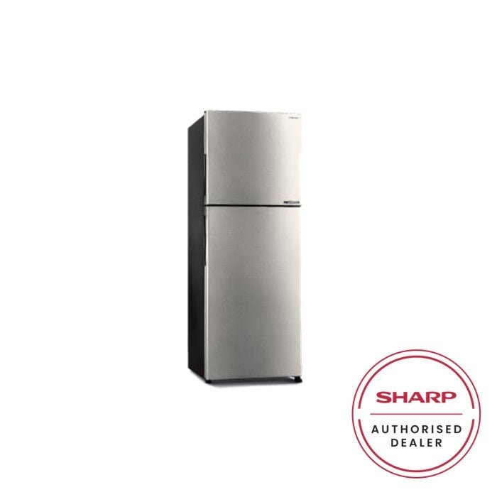Sharp SJ3222MSS 2 Doors Fridge J-Tech Inverter 320L Matte Silver | TBM Online
