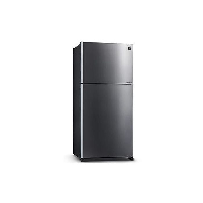 Sharp SJP601MFMS Fridge 2 Doors G610L Inverter Silver Metal | TBM Online